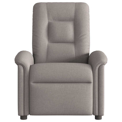 Masážní Polohovací Křeslo Textil Taupe