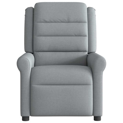 Polohovací Křeslo Světle Šedé Textil Světle Šedá