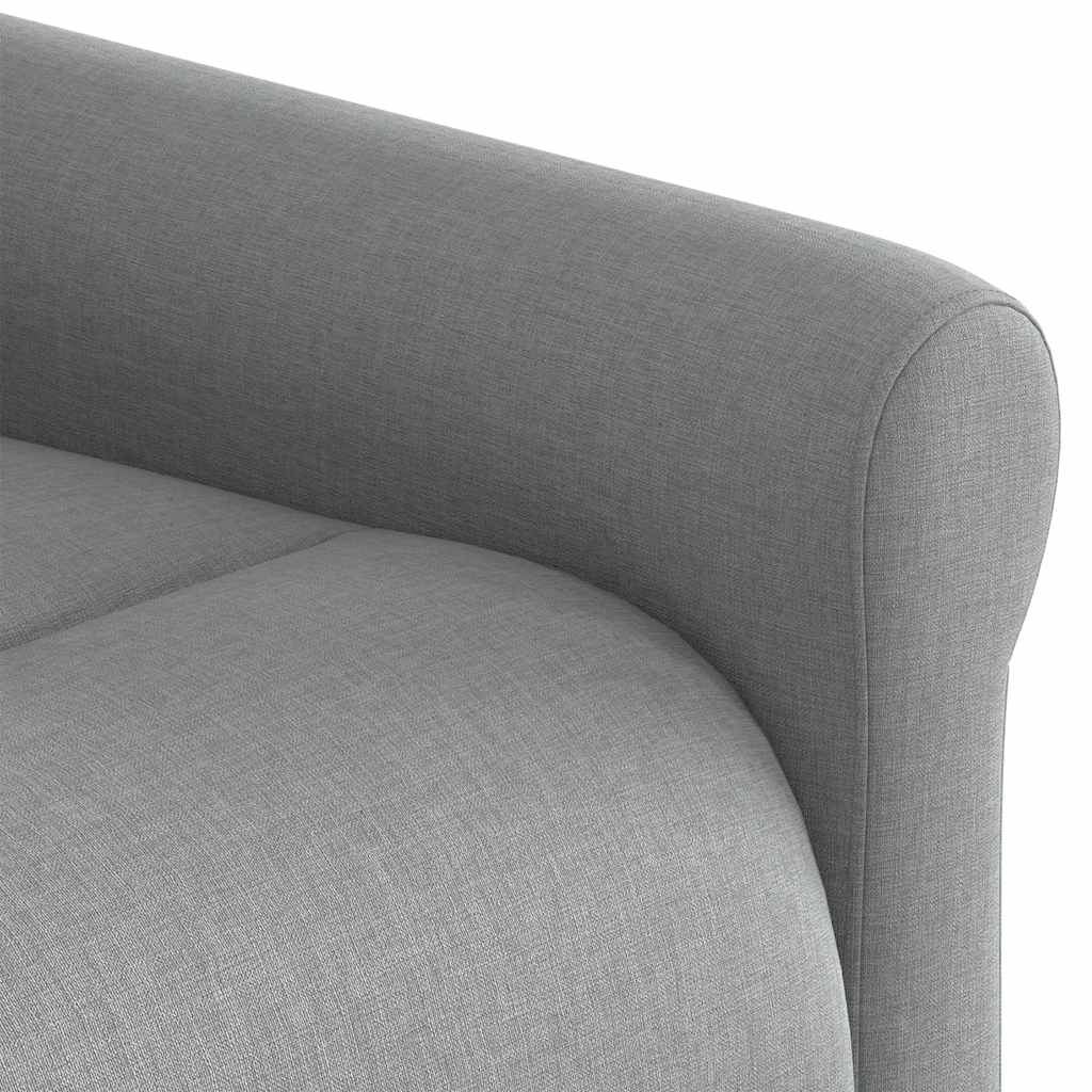 Polohovací Křeslo Světle Šedé Textil Světle Šedá