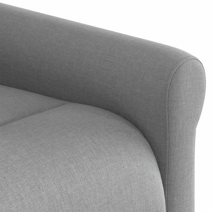 Polohovací Křeslo Světle Šedé Textil Světle Šedá