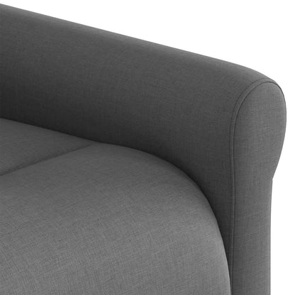 Polohovací Křeslo Tmavě Šedé Textil Tmavě Šedá