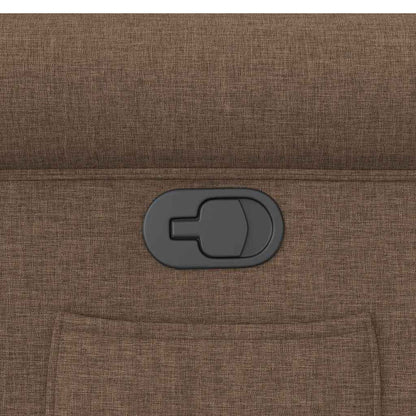 Polohovací Křeslo Hnědé Textil