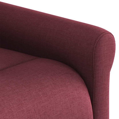 Masážní Polohovací Křeslo Vínové Textil Vínová Červená