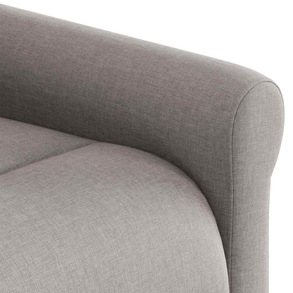 Masážní Polohovací Křeslo Textil Taupe