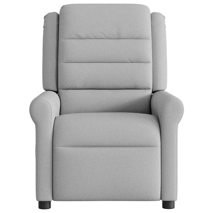 Masážní Polohovací Křeslo Textil Obláčkově Šedá
