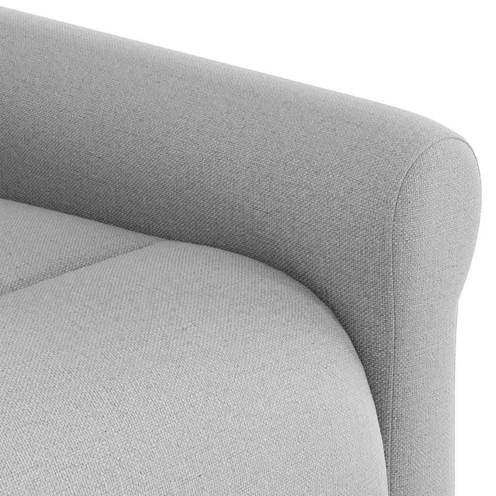 Masážní Polohovací Křeslo Textil Obláčkově Šedá