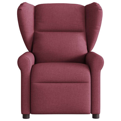 Polohovací Křeslo Vínové Textil Vínová Červená