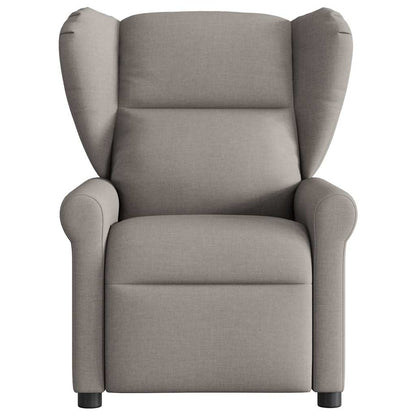 Masážní Polohovací Křeslo Textil Taupe