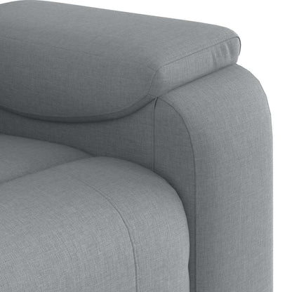 Polohovací Křeslo Světle Šedé Textil Světle Šedá