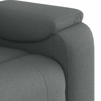 Polohovací Křeslo Tmavě Šedé Textil Tmavě Šedá