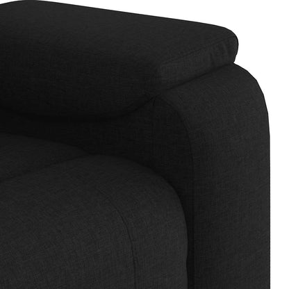Polohovací Křeslo Černé Textil Černá