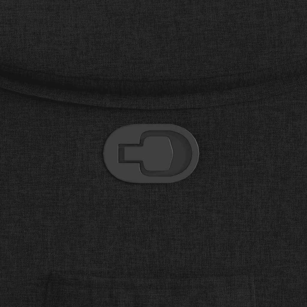 Polohovací Křeslo Černé Textil Černá