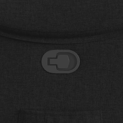Polohovací Křeslo Černé Textil Černá
