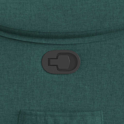 Polohovací Křeslo Tmavě Zelené Textil