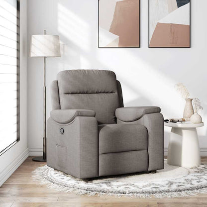 Polohovací Křeslo Textil Taupe