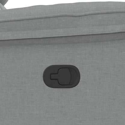 Polohovací Křeslo Světle Šedé Textil Světle Šedá