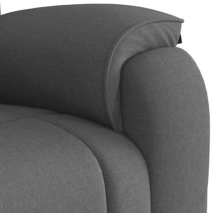 Polohovací Křeslo Tmavě Šedé Textil Tmavě Šedá