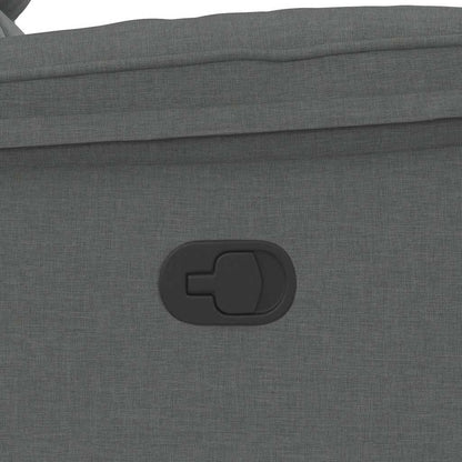 Polohovací Křeslo Tmavě Šedé Textil Tmavě Šedá