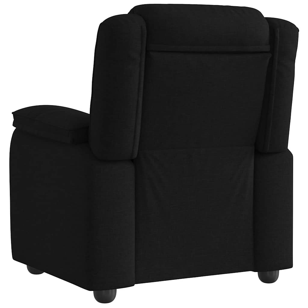 Polohovací Křeslo Černé Textil Černá