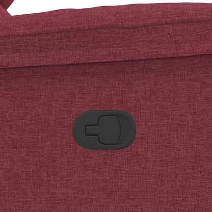 Polohovací Křeslo Vínové Textil
