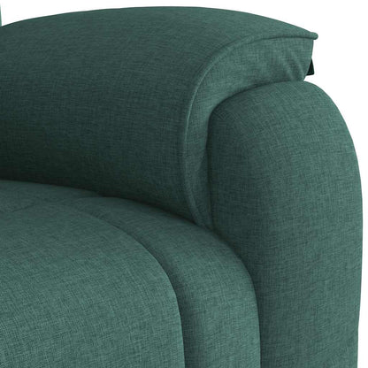 Polohovací Křeslo Tmavě Zelené Textil