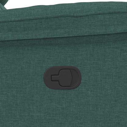Polohovací Křeslo Tmavě Zelené Textil