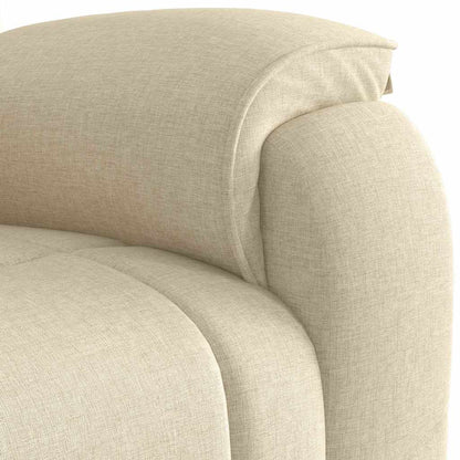 Polohovací Křeslo Krémové Textil
