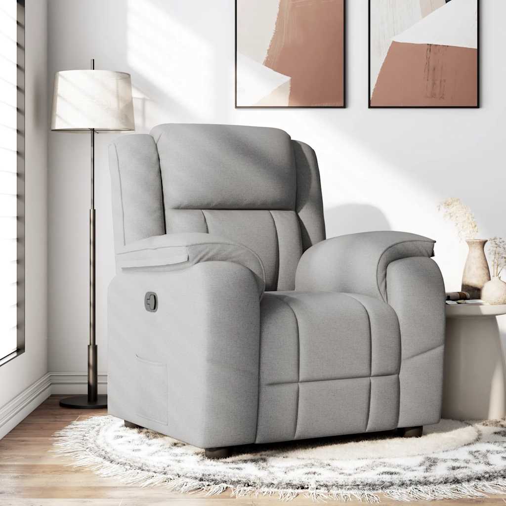 Polohovací Křeslo Textil Obláčkově Šedá