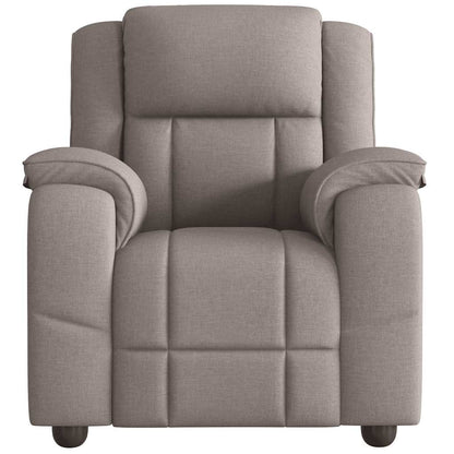 Masážní Polohovací Křeslo Textil Taupe