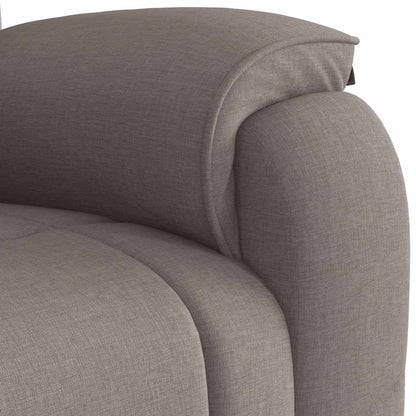 Masážní Polohovací Křeslo Textil Taupe