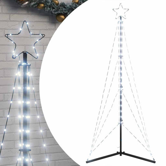 Led Vánoční Stromek 363 Studených Bílých Led Diod 182 Cm