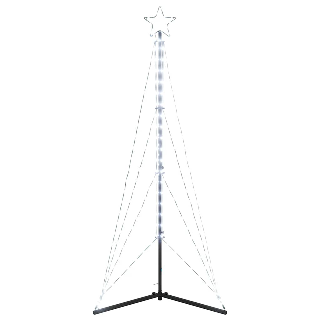 Led Vánoční Stromek 363 Studených Bílých Led Diod 182 Cm