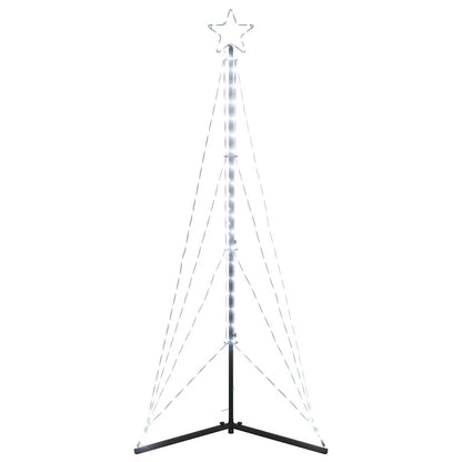 Led Vánoční Stromek 363 Studených Bílých Led Diod 182 Cm