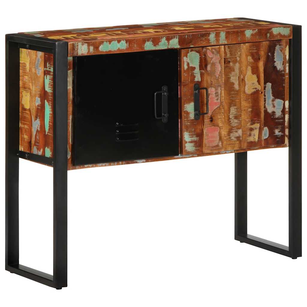 Konzolová Skříňka Vícebarevný 90X35X75 Cm Recyklované Dřevo