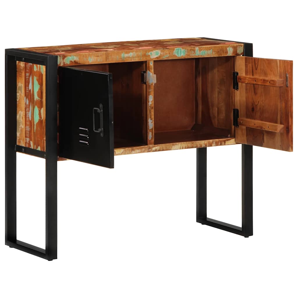 Konzolová Skříňka Vícebarevný 90X35X75 Cm Recyklované Dřevo