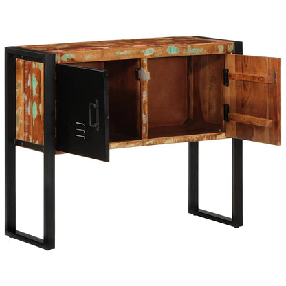 Konzolová Skříňka Vícebarevný 90X35X75 Cm Recyklované Dřevo