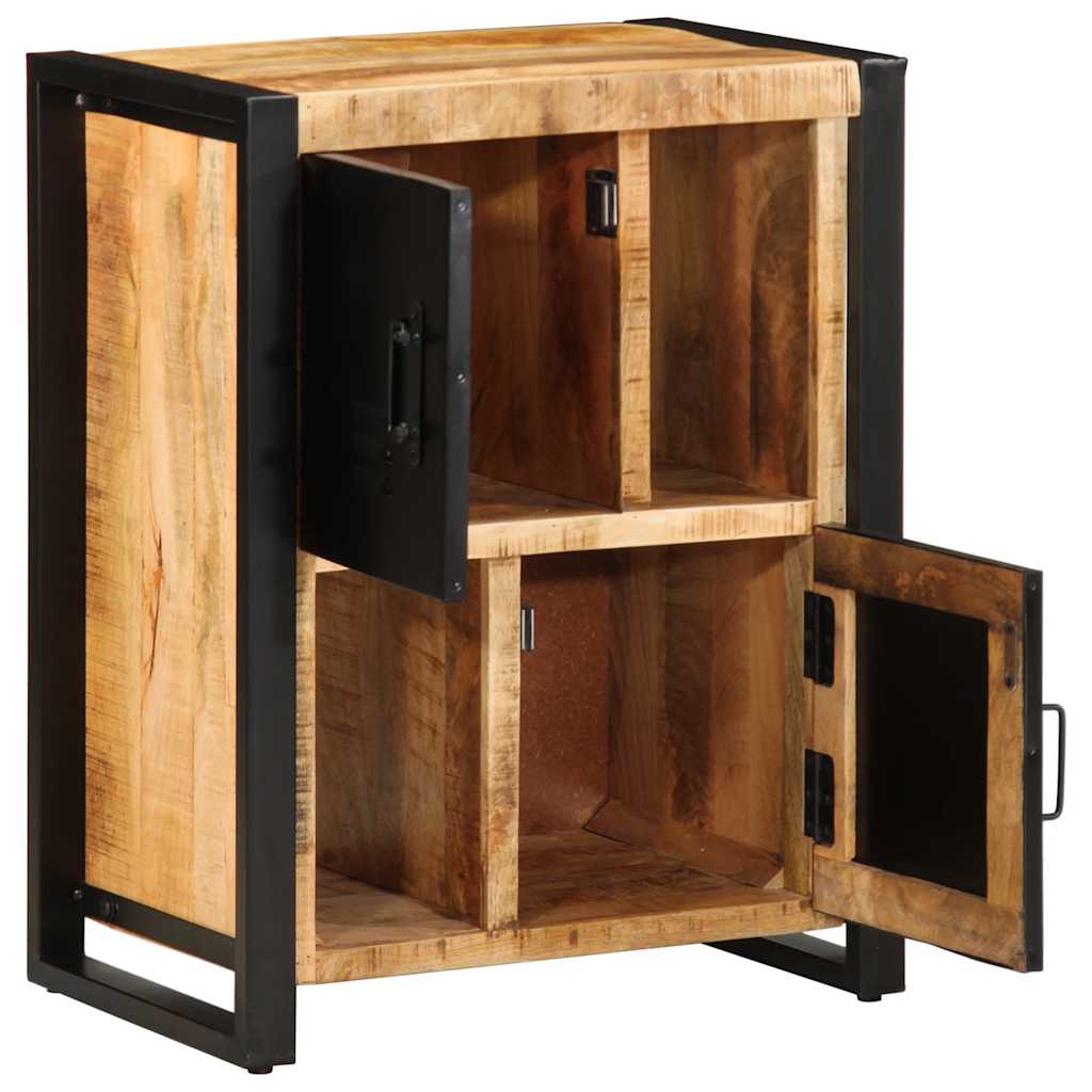 Příborník 55X35X70 Cm Masivní Hrubé Mangovníkové Dřevo