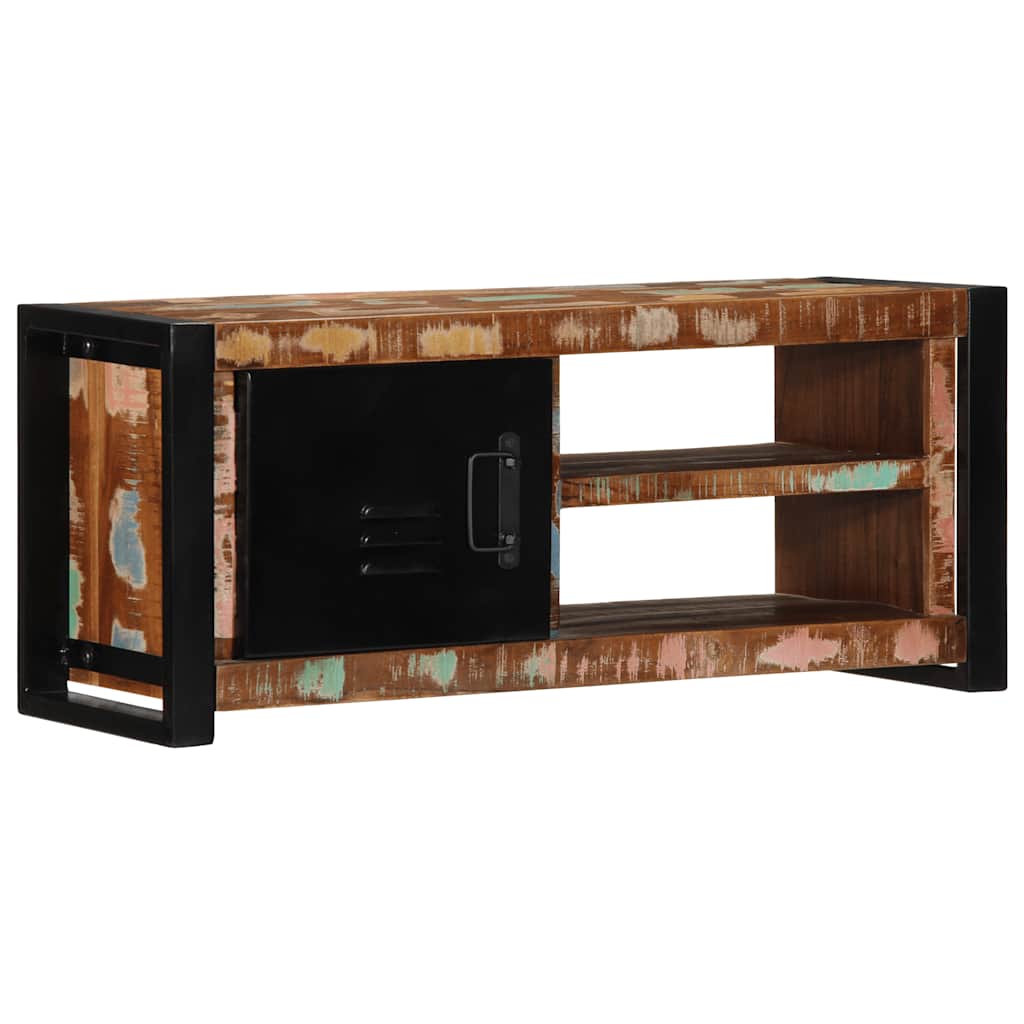 Tv Skříňka 80X30X35 Cm Masivní Regenerované Dřevo