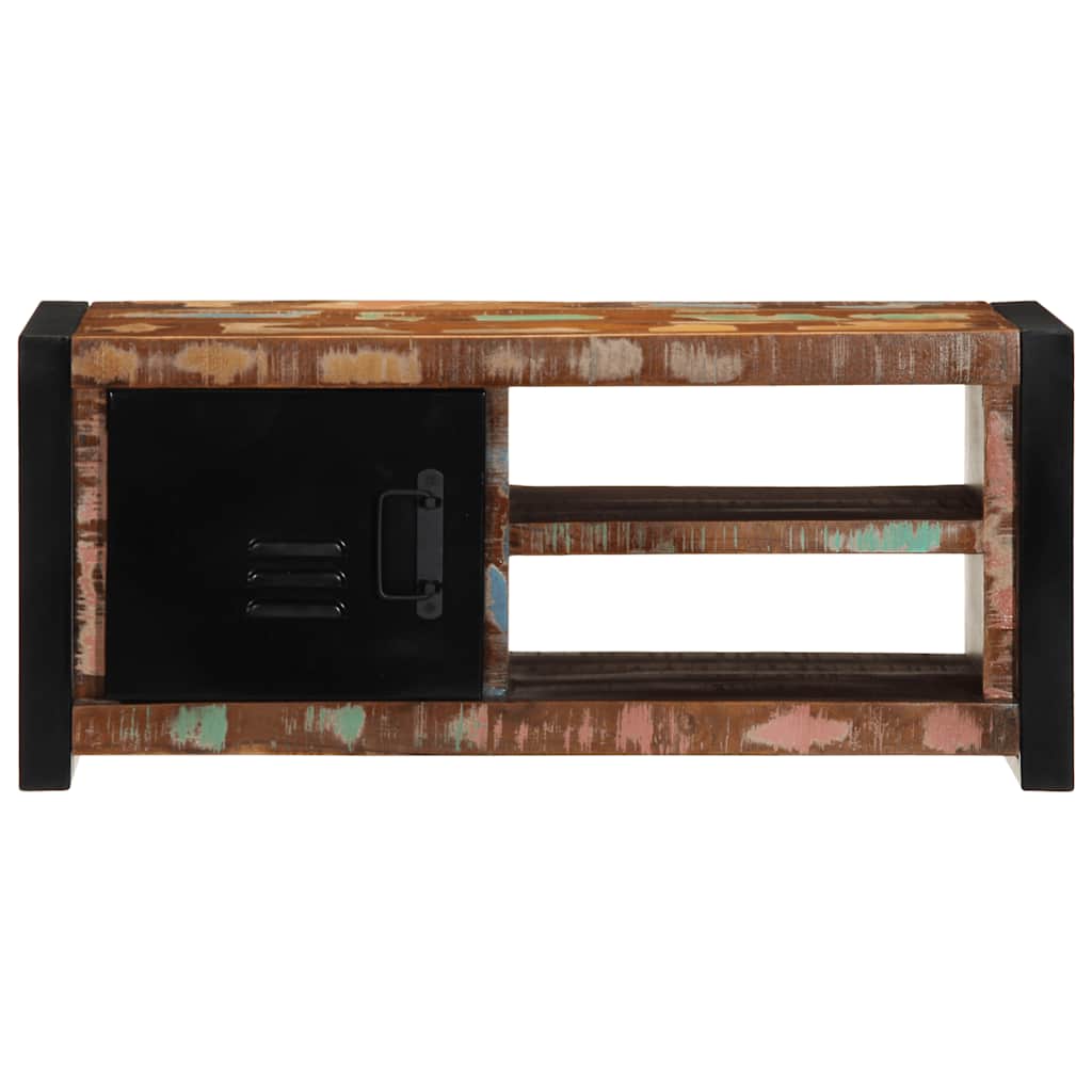 Tv Skříňka 80X30X35 Cm Masivní Regenerované Dřevo