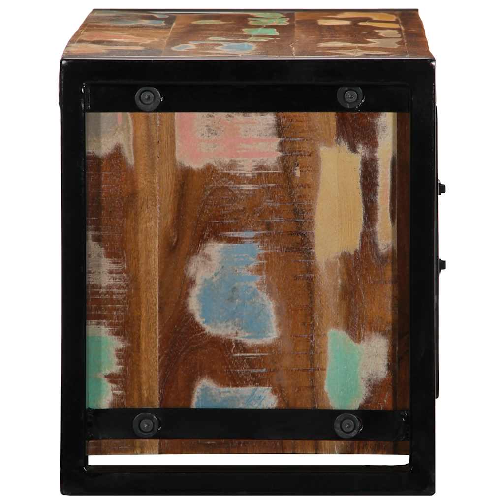 Tv Skříňka 80X30X35 Cm Masivní Regenerované Dřevo