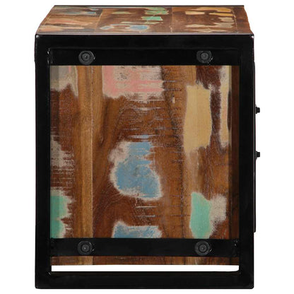 Tv Skříňka 80X30X35 Cm Masivní Regenerované Dřevo