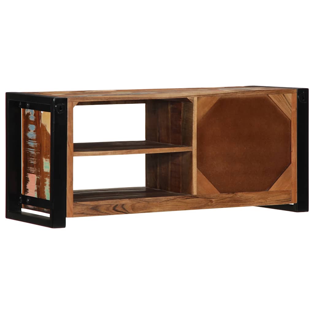 Tv Skříňka 80X30X35 Cm Masivní Regenerované Dřevo