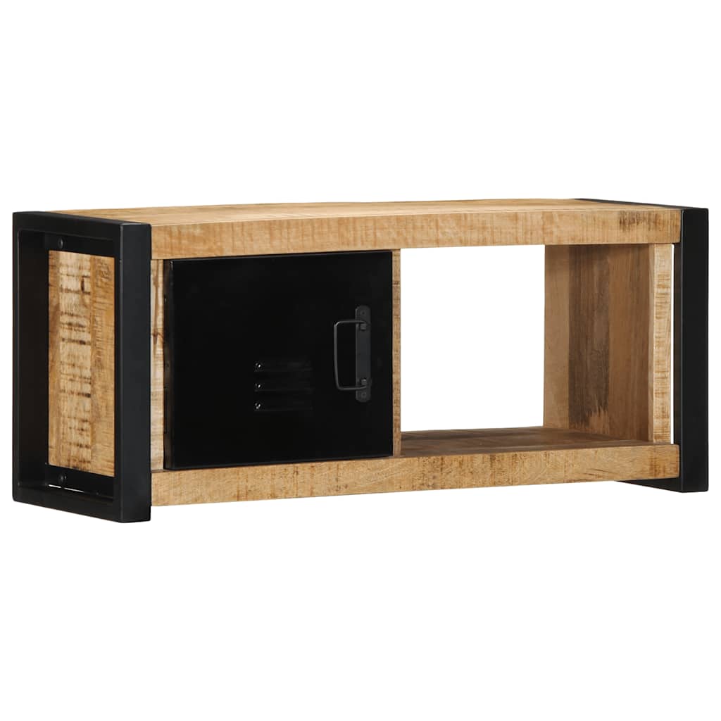 Tv Skříňka 80X30X35 Cm Masivní Hrubý Mangovník