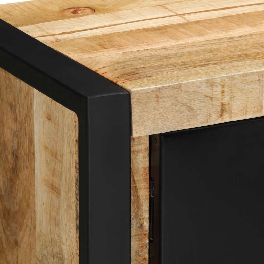 Tv Skříňka 80X30X35 Cm Masivní Hrubý Mangovník