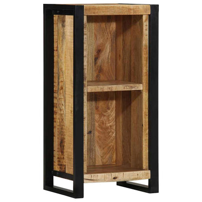 Noční Skříňka Hnědá 40 X 30 X 80 Cm Masivní Magnovníkové Dřevo