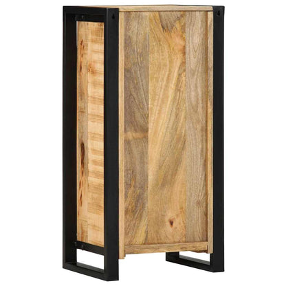 Noční Skříňka Hnědá 40 X 30 X 80 Cm Masivní Magnovníkové Dřevo