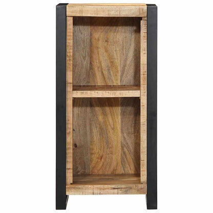 Noční Skříňka Hnědá 40 X 30 X 80 Cm Masivní Magnovníkové Dřevo