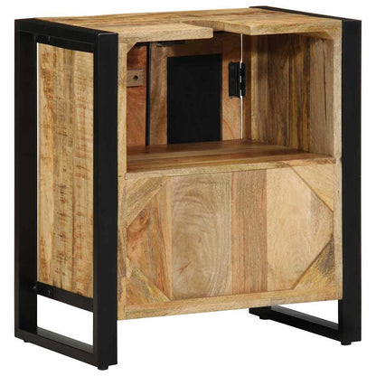 Koupelnová Skříň Hnědá 55 X 35 X 60 Cm Masivní Mangové Dřevo