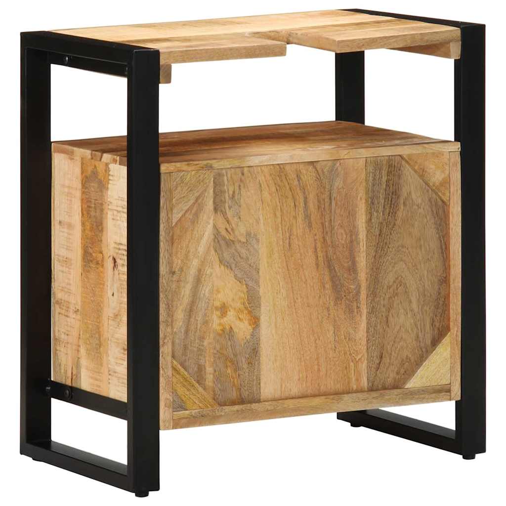 Koupelnová Skříň Hnědá 55 X 35 X 60 Cm Masivní Mangové Dřevo