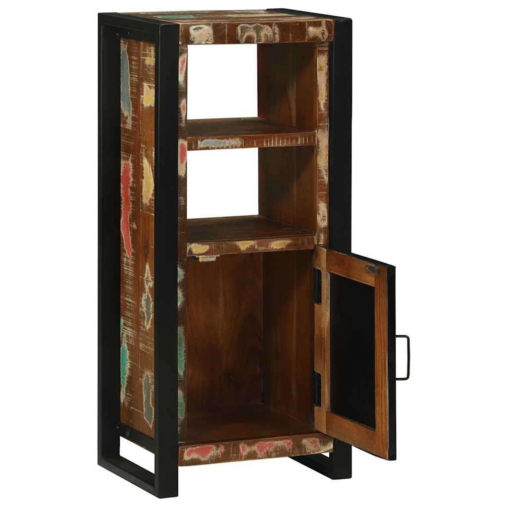 Koupelnová Skříň Hnědá 40 X 30 X 90 Cm Masivní Obnovované Dřevo
